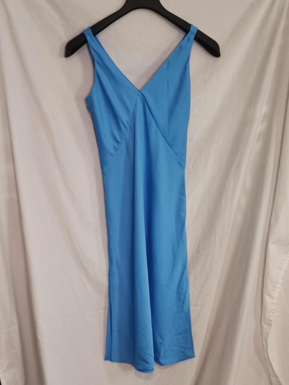 A New Day Blue Silk Looking XS Dress